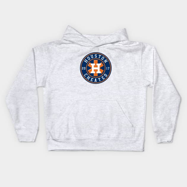 Houston Cheated Logo Kids Hoodie by KFig21